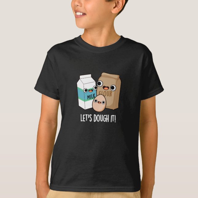 T-shirt Doutons-le Douteux Baking Pun Dark BG (Devant)