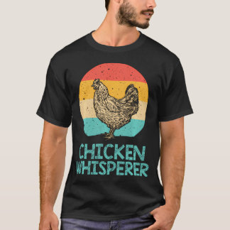 T-shirt Doux Chuchoteur de Poulet Pour Agriculteur Amateur