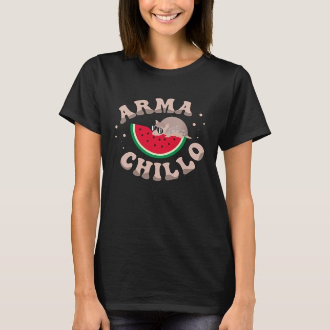 T-shirt Doux chuchoteur de tatou faune animal (Devant)