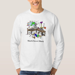 T-shirt doux fou de radio-amateur de Shack Shack