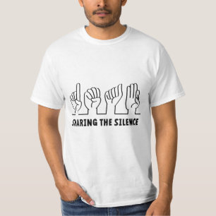T-shirt Doux, malentendants, sourds, langage gestuel