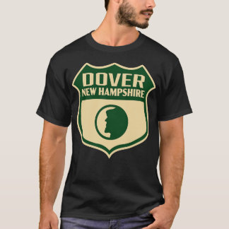 T-shirt Dover New Hampshire Retro Shield Vert