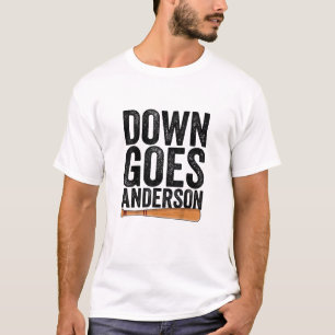 T-shirt DOWN GOLF ANDERSON FUNNY BASEBALL cadeau ANDERSON