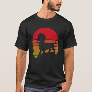 T-shirt Doxie Dachshund Papa Chien Retro Vintage Dachshund