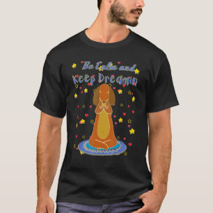 T-SHIRT DOXIE MIGNON  CHIEN SAUCISSE DRÔLE YOGA SÉANCE DE 
