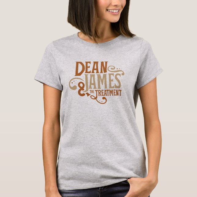 T-shirt Doyen James et la pièce en t de gris de traitement (Devant)