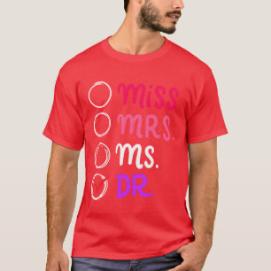T-shirt Dr Docteur Doctorat PhD Cadeau drôle de remise des