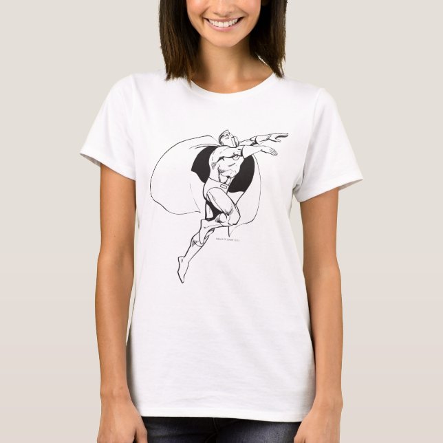 T-shirt Dr. Fate Soaring Outline (Devant)