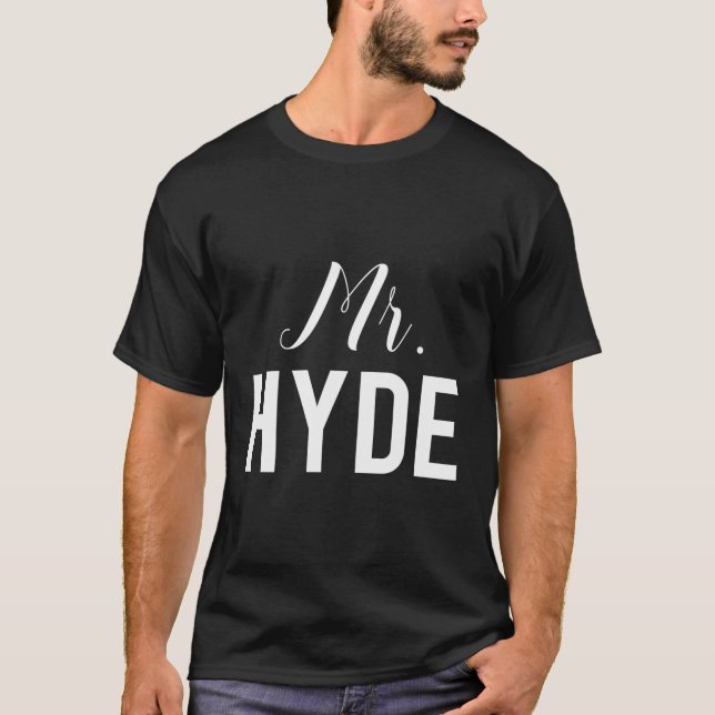 T-shirt Dr Jekyll Et M. Hyde Couple Costume D'Halloween -  (Devant)