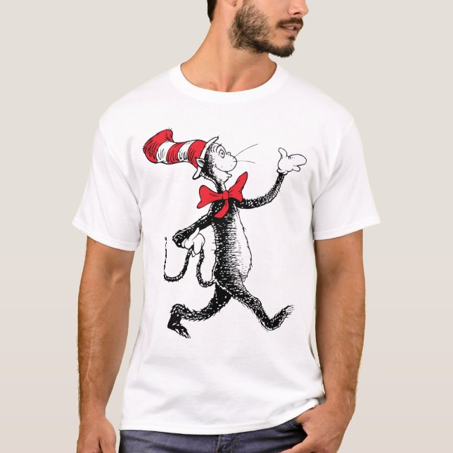 T-shirt Dr Seuss | Chat dans la marche des chats Casquette (Devant)