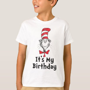 T-shirt Dr. Seuss Chat dans le Casquette C'est mon anniver