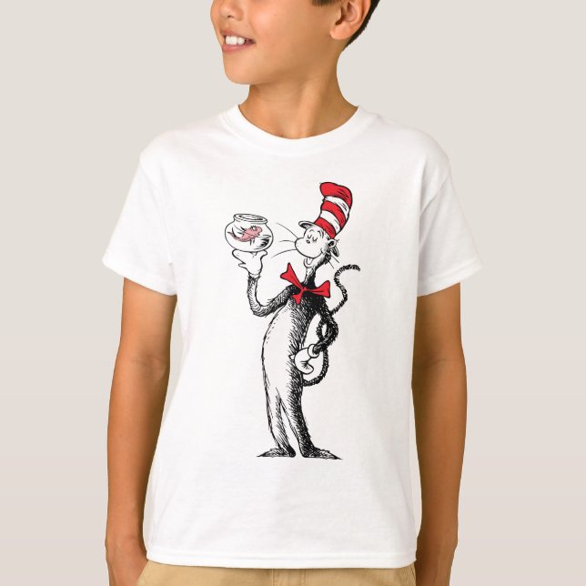 T-shirt Dr Seuss | Chat dans le Casquette & Krinklebine (Devant)