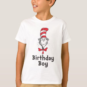 T-shirt Dr. Seuss Chat dans le Chapeau Garçon d'anniversai
