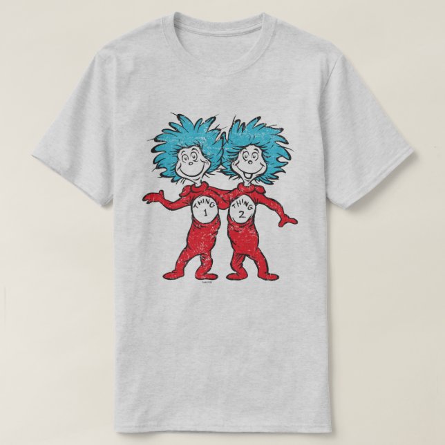T-shirt Dr Seuss | Chose 1, Chose 2 Assis (Design devant)