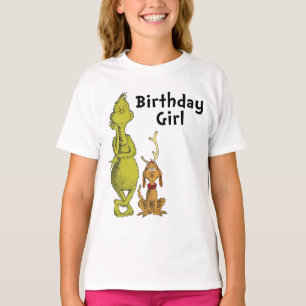 T-shirt Dr. Seuss Grinch Hiver Fille Anniversaire