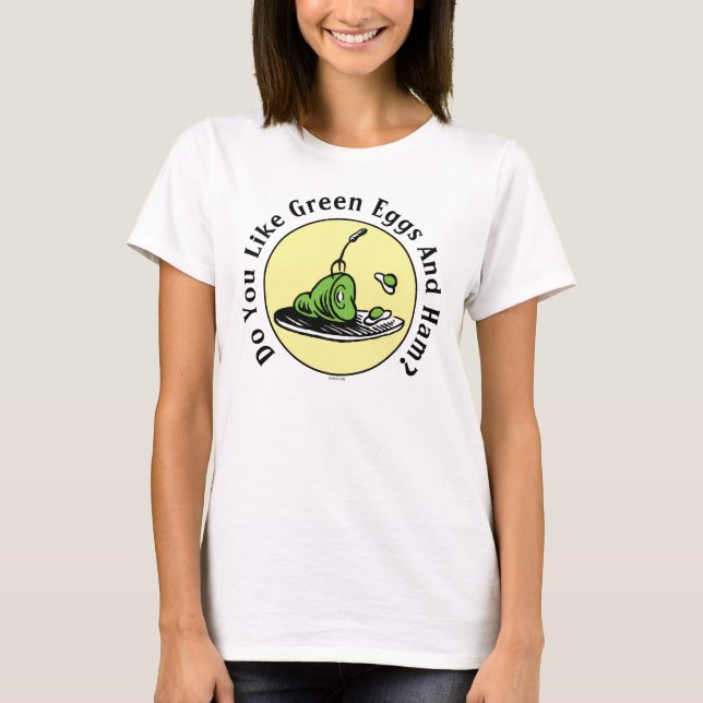 T-shirt Dr. Seuss | Icône des œufs verts et du jambon (Devant)