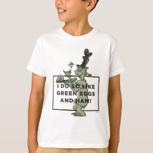 T-shirt Dr Seuss   J'aime les oeufs verts et le jambon
