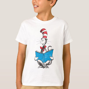 T-shirt Dr Seuss   Le Chat dans le Casquette - Lecture