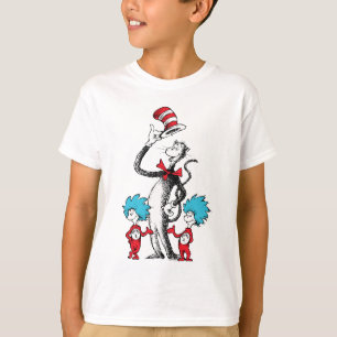 T-shirt Dr. Seuss Le Chat dans le Chapeau, Chose Un et C