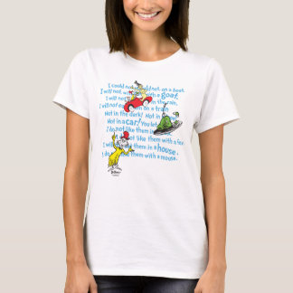 T-shirt Dr. Seuss | modèle de livre d'histoires d'œufs ver