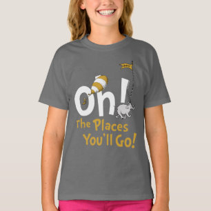 T-shirt Dr. Seuss Oh, The Places You'll Go! Rétro