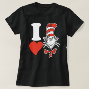 T-shirt Dr Seuss Valentine  J'entends le chat dans le Casq