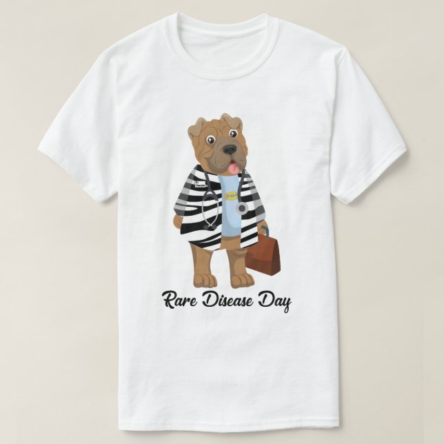 T-shirt Dr Sharpie Zebra Lab Manteau Maladie rare Jour Tee (Design devant)