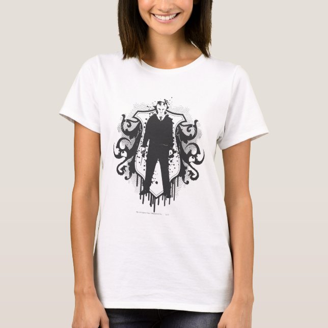 T-shirt Draco Malfoy Dark Arts Design (Devant)