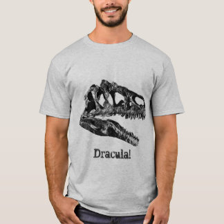 T-shirt Dracula ! Crâne de dinosaure d'Allosaurus