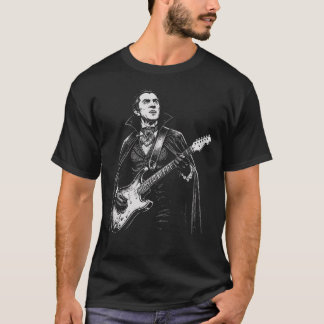 T-shirt Dracula jouant de la guitare