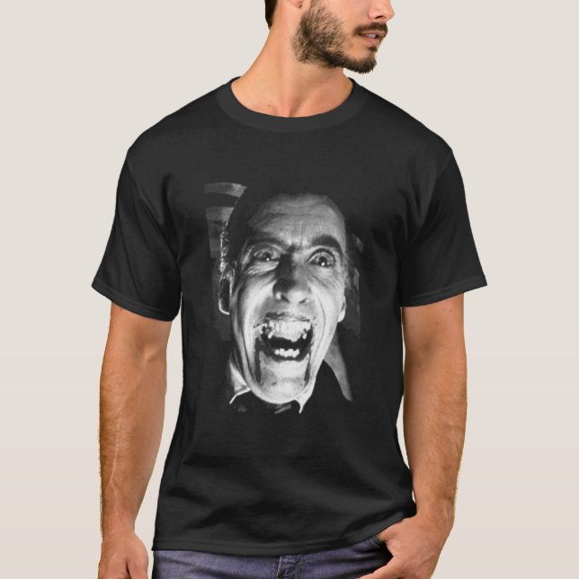 T-shirt Dracula Vampire Christopher Lee Classic (Devant)