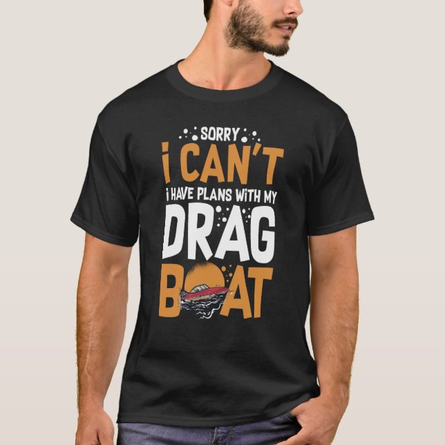 T-shirt Drag Boat Racing RC Model Boating Driver  1 (Devant)