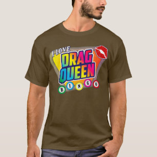 T-shirt Drag Queen Bingo Drôle J'aime Drag Queen Bingo