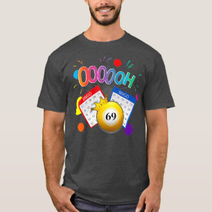 T-shirt Drag Queen Bingo Funny Oooh 69 Fan de Bingo LGBT
