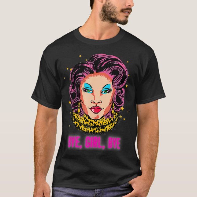 T-shirt Drag Queen Doll Drag Queen Face Graphic Drag (Devant)