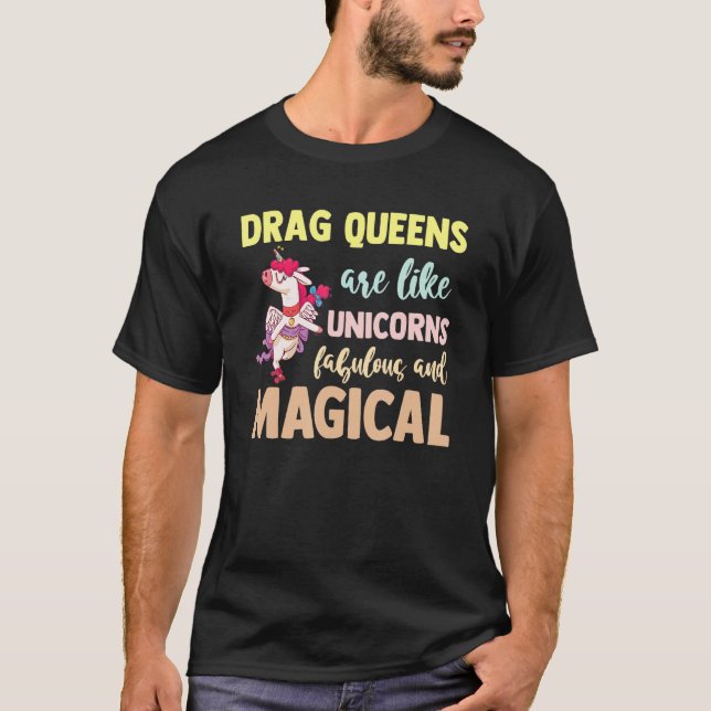T-shirt Drag Queen LGBTQ Pride Gay Rights Make Up Gender E (Devant)