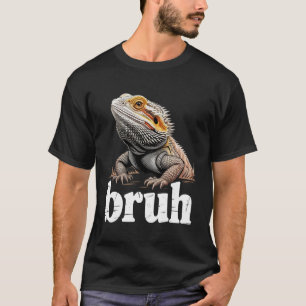 T-shirt Dragon barbu Bruh Drôle de lézard Animal de compag