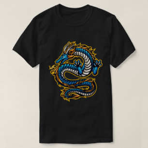 T-shirt Dragon Bleu