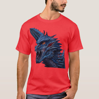 T-shirt Dragon bleu