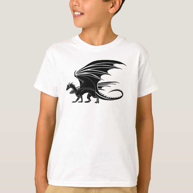 T-shirt dragon, chemise, ballon dragon, chemise dragon, dr (Devant)