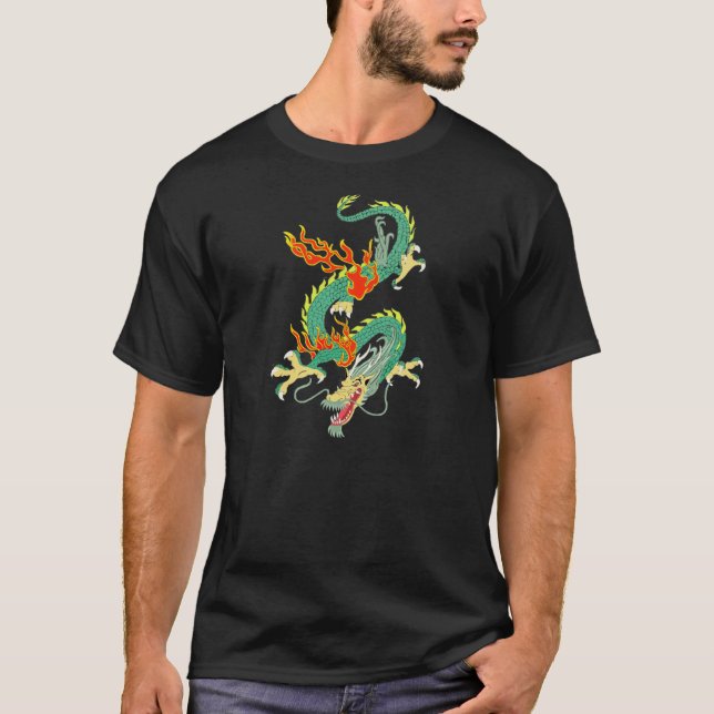 T-shirt dragon chinois (Devant)