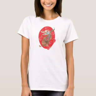 T-shirt dragon chinois antique