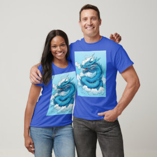 T-shirt Dragon chinois dans les nuages