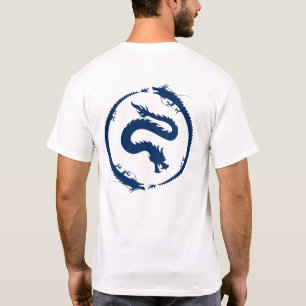 T-shirt Dragon Circle en dark Blue