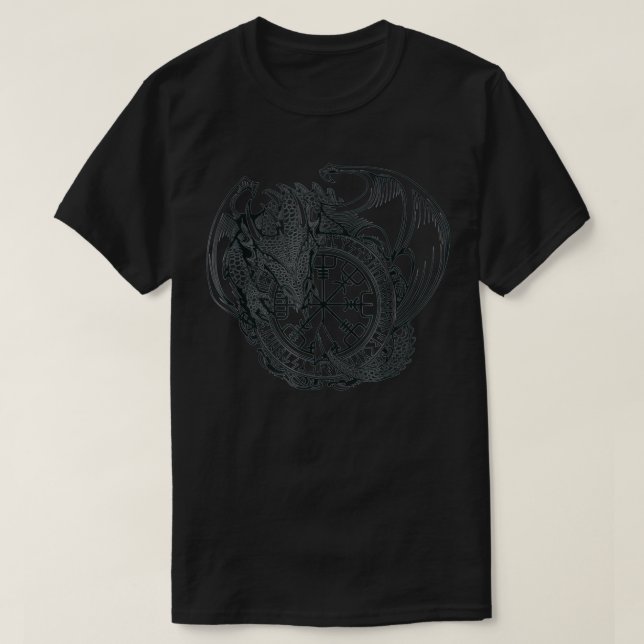 T-shirt Dragon d'   IslandeNordic Viking Battle Folklore  (Design devant)