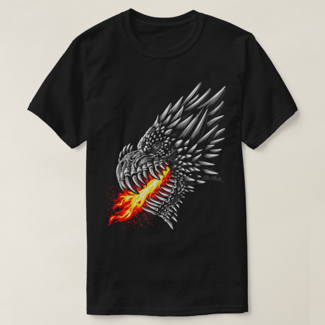 T-shirt Dragon de feu (Design devant)