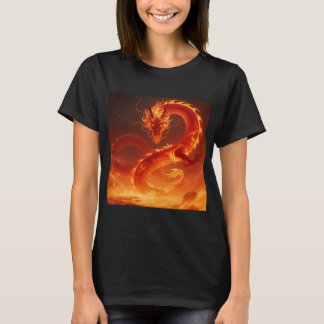 T-shirt Dragon de Feu Ardente | Dragon Fantastique de Flam
