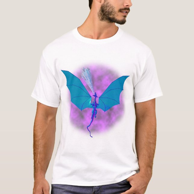 T-shirt Dragon de glace en vol (Devant)