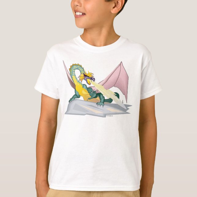T-shirt Dragon de glace (enfant) (Devant)