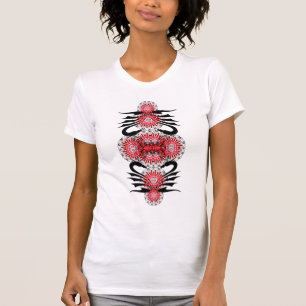 T-shirt dragon de rouge de whitazee